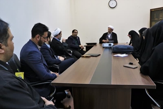 بازدید ریاست دانشگاه از دانشکده علوم و فناوری‌های راهبردی 